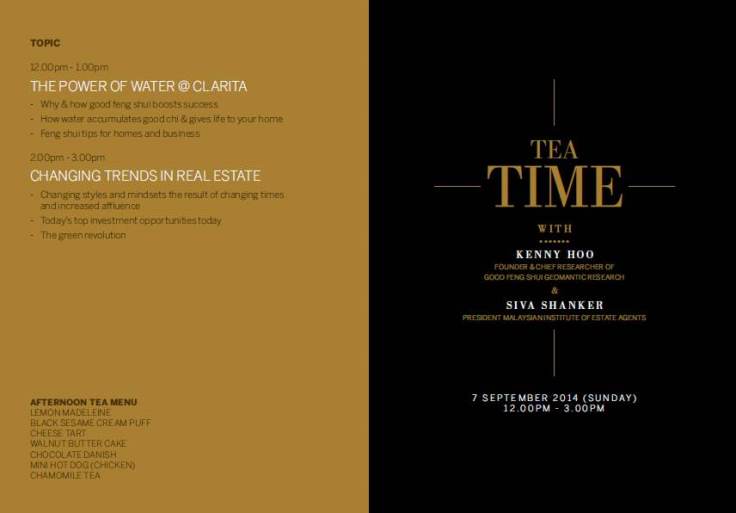 EcoWorld Invitation Letter and Good Feng Shui Talk details by Master Kenny Hoo